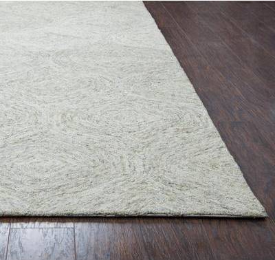 Hand-tufted Trellis Rug.