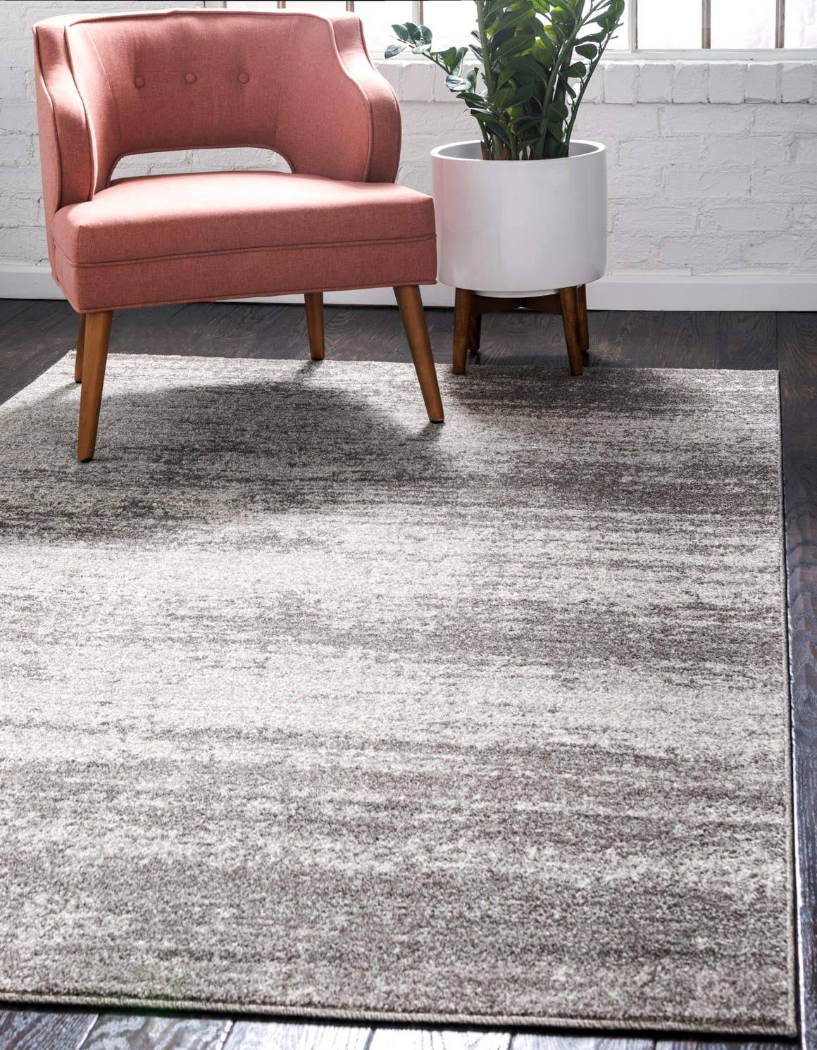 Unique Loom Del Mar Collection Rug Brown
