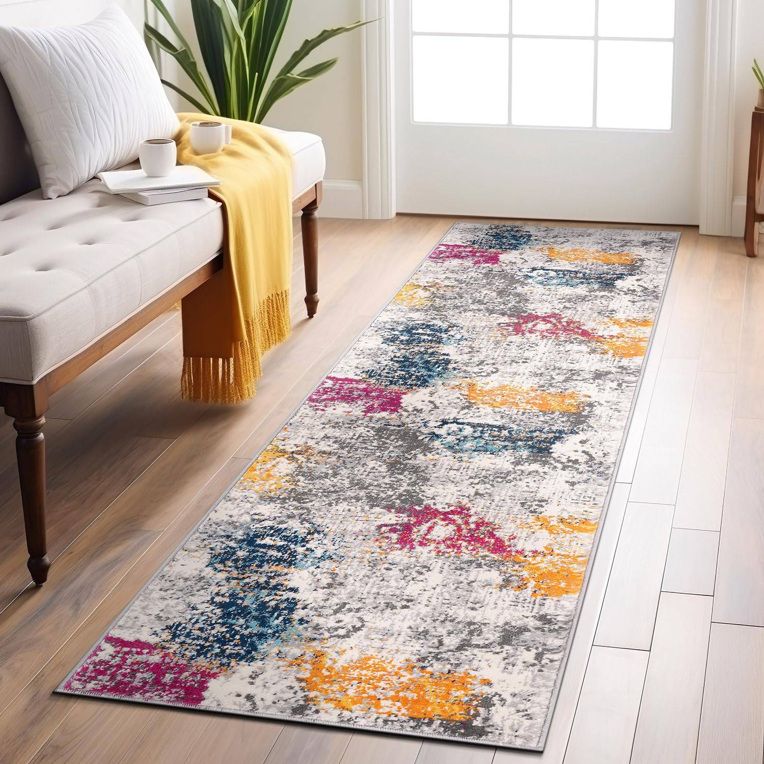 World Rug Gallery Prague Distressed Multicolor