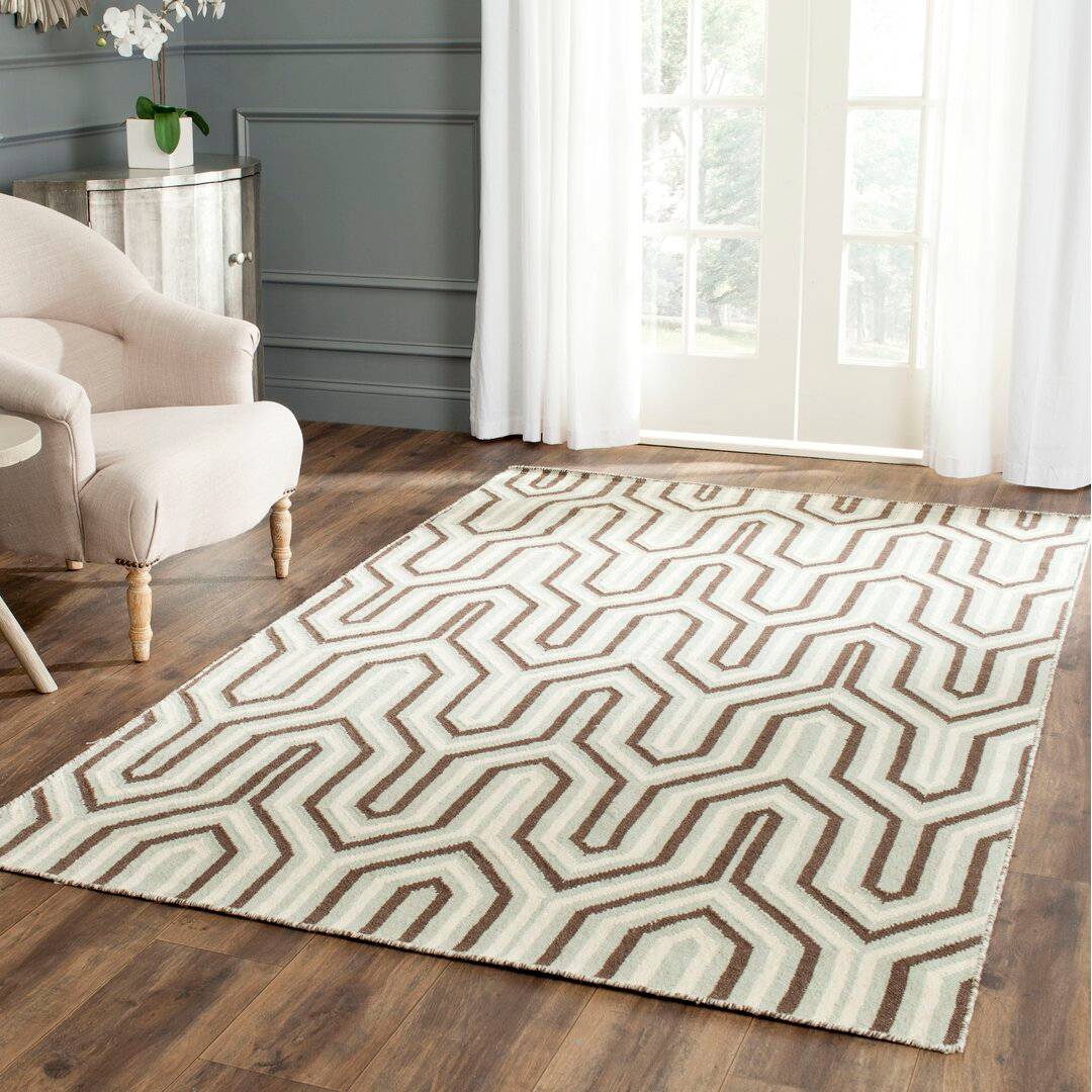 Corrigan Studio Normal Handmade Flatweave Wool Rug 152 x 244 cm