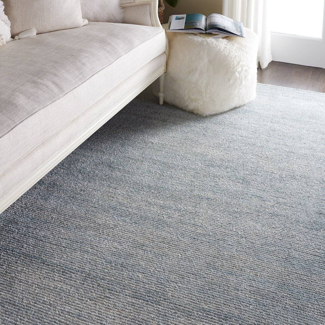 Ebern Designs Hand Tufted Grey Rug Rectangle 290 x 396 cm Grey