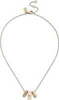 Coach Enamel Chain Rondell Necklace Gold