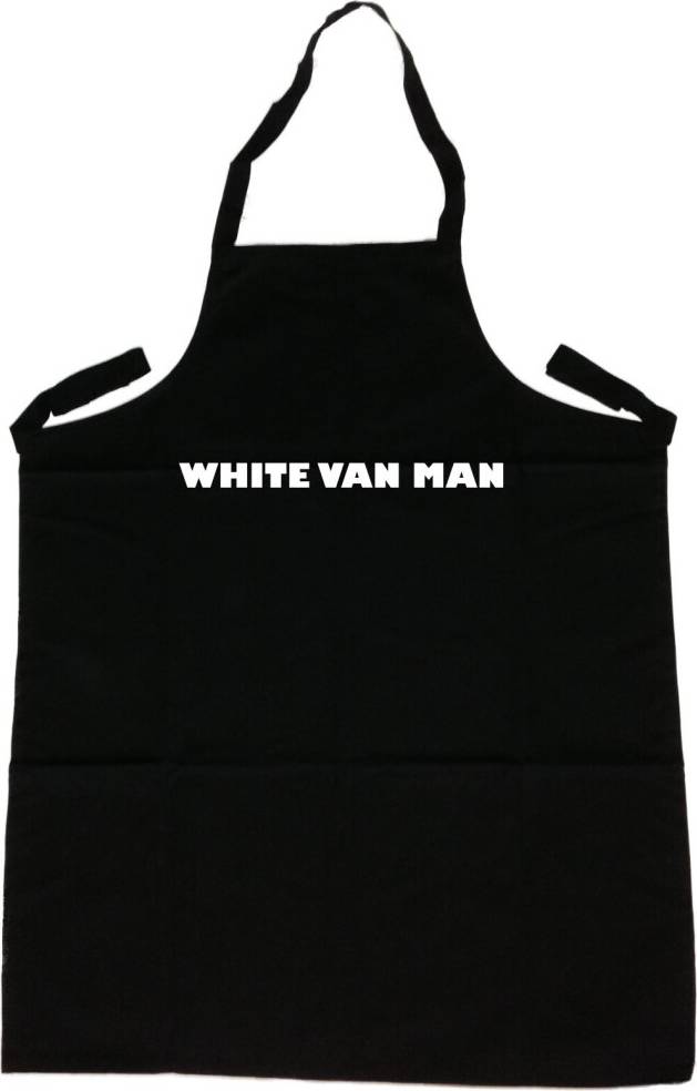 TeeTreeDesigns Van Man Funny Apron Black