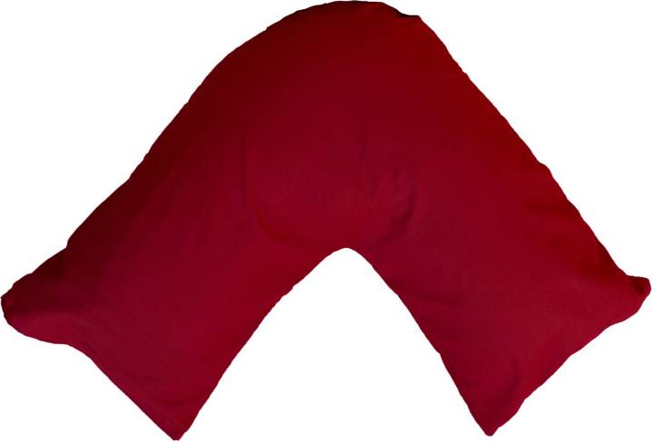 ARLINENS 2x Polycotton V Support V Shaped Pillow Case Red