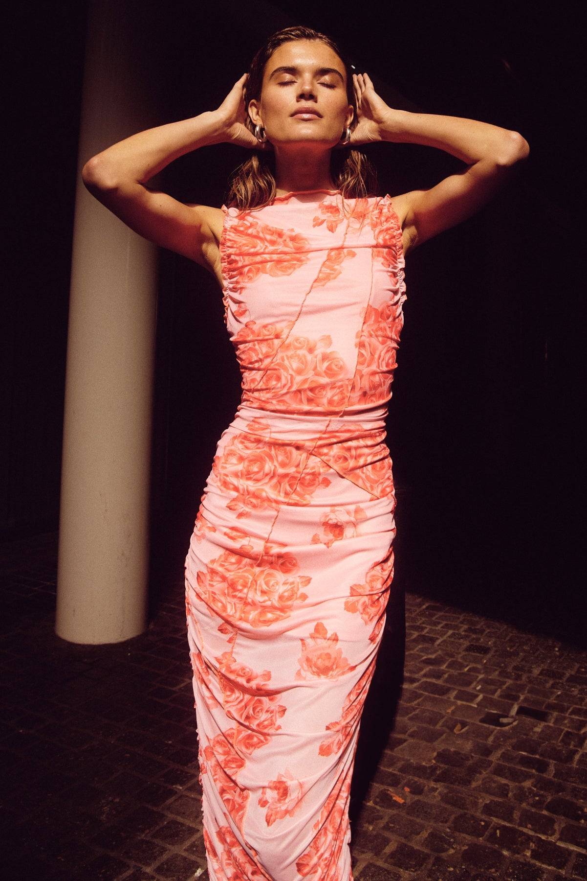 Noella SUTTON DRESS ROSE PRINT