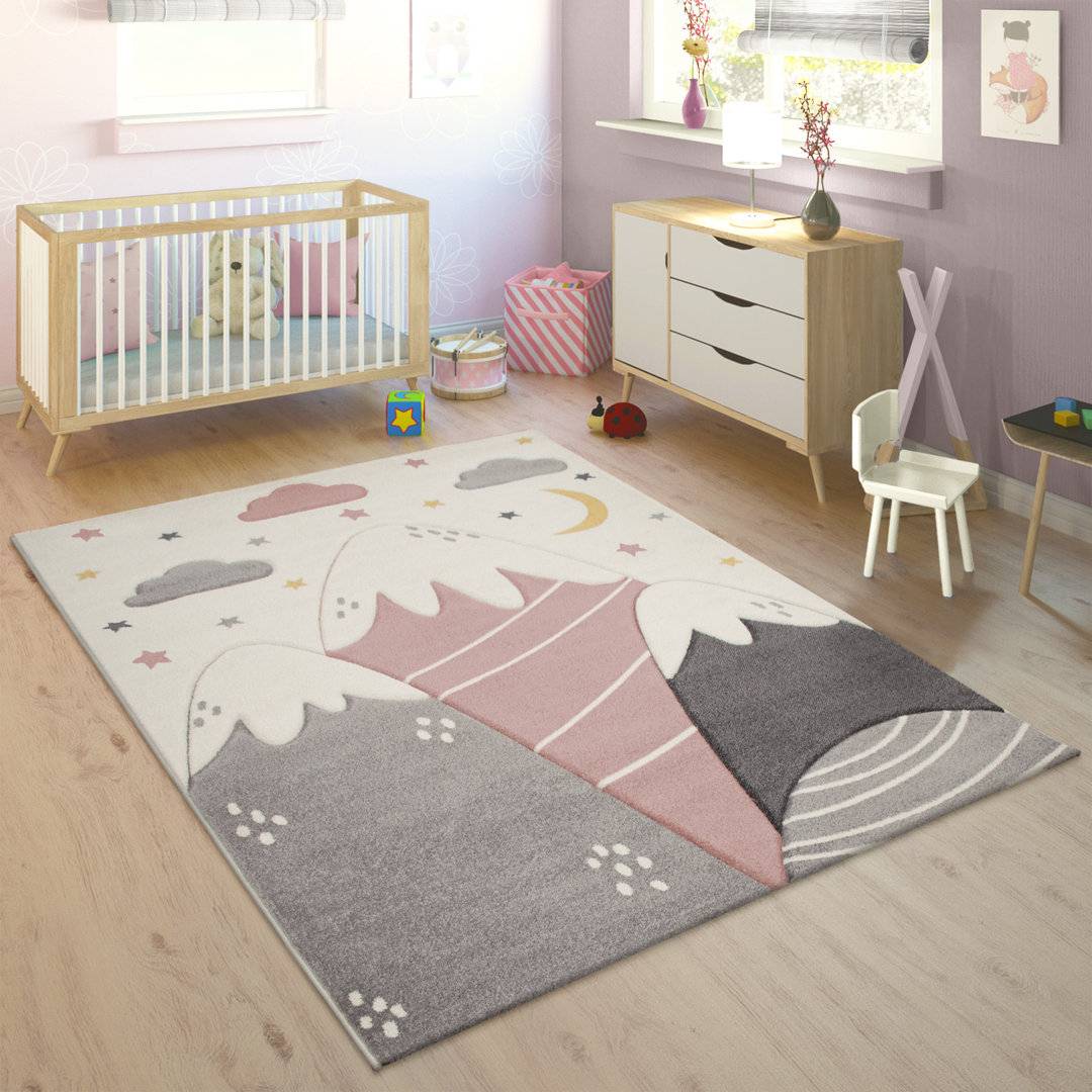 Isabelle & Max Coakley Rug Grey, Pink