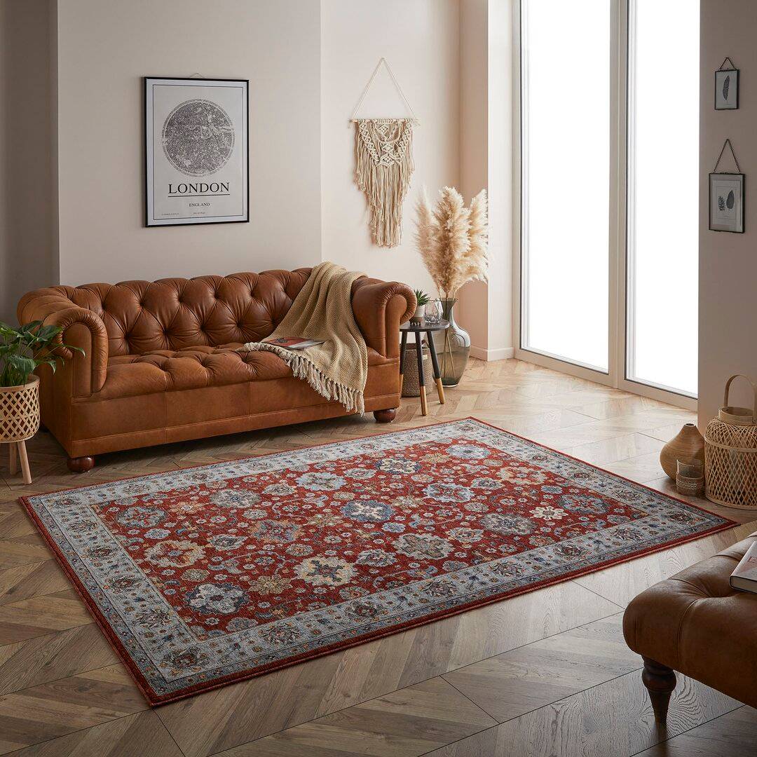 Longweave Machine Woven Rug Red