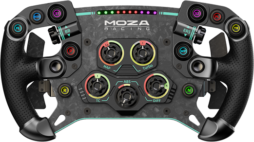 Pc racing wheel Moza Racing GS V2P Microfiber Leather GT steering wheel PC
