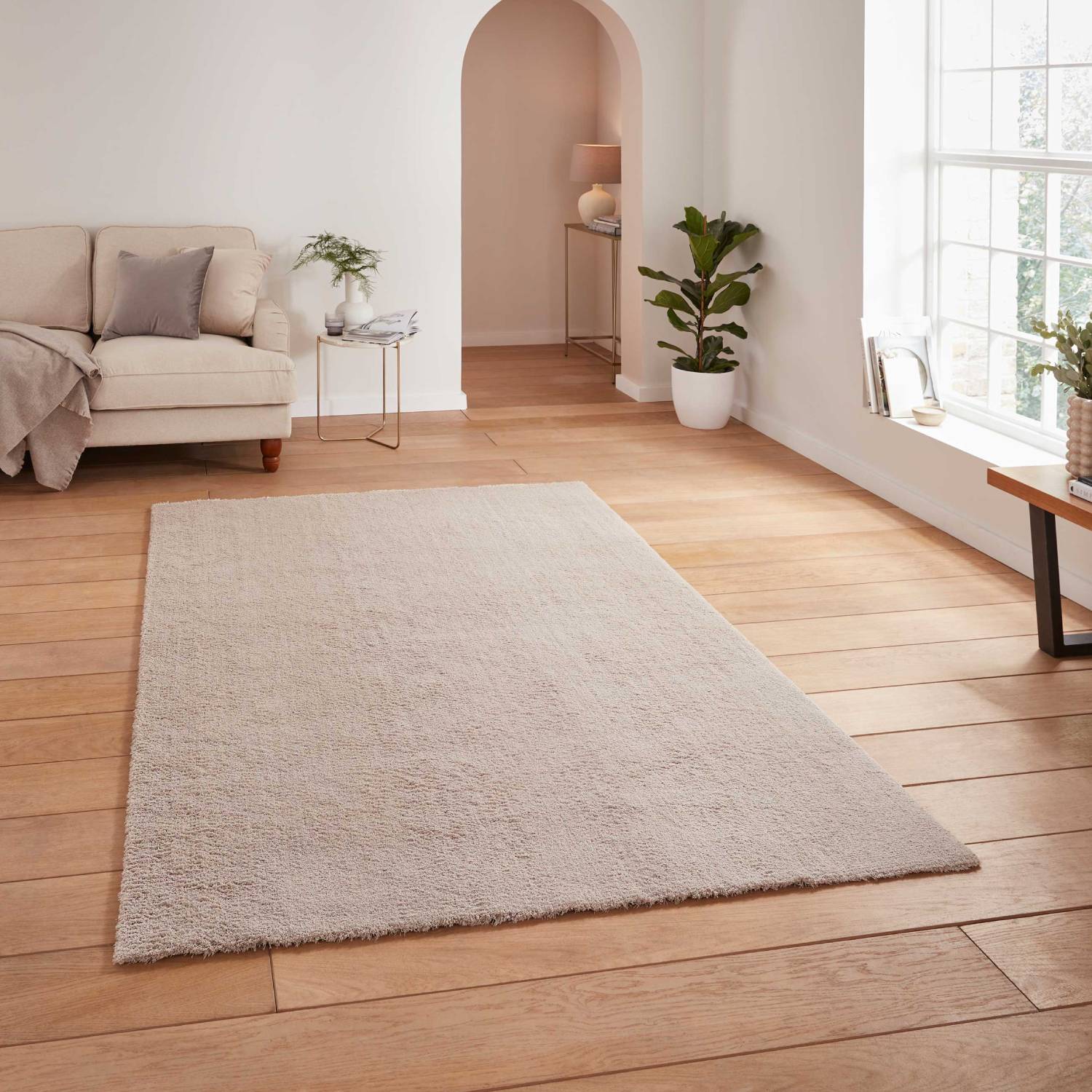 Think Rugs Kara Plain Grey