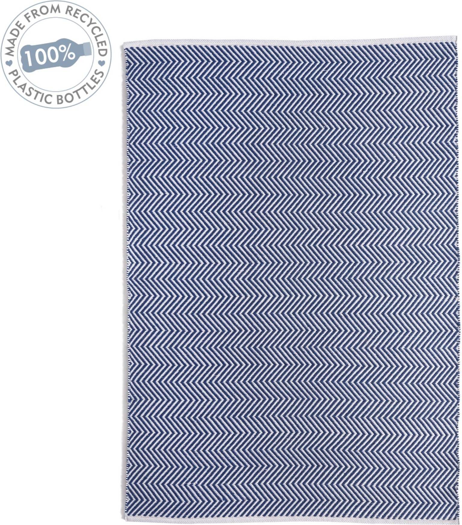 Hug Rug Hug Rug Woven Herringbone Blue cm