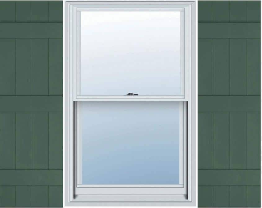 Vinyl window Ekena Millwork Lifetime Vinyl Standard Four PVC Window Shutter