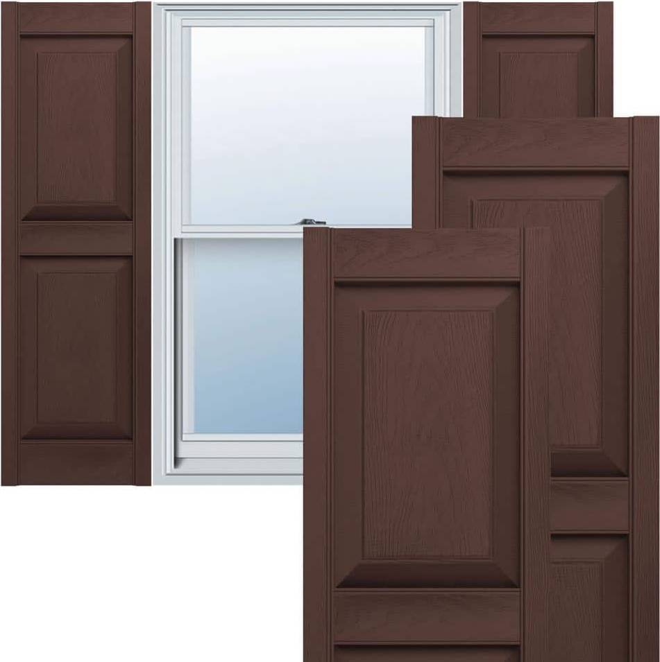 Vinyl window Ekena Millwork Vinyl, Std. 2 Raised Panel Window Shutter