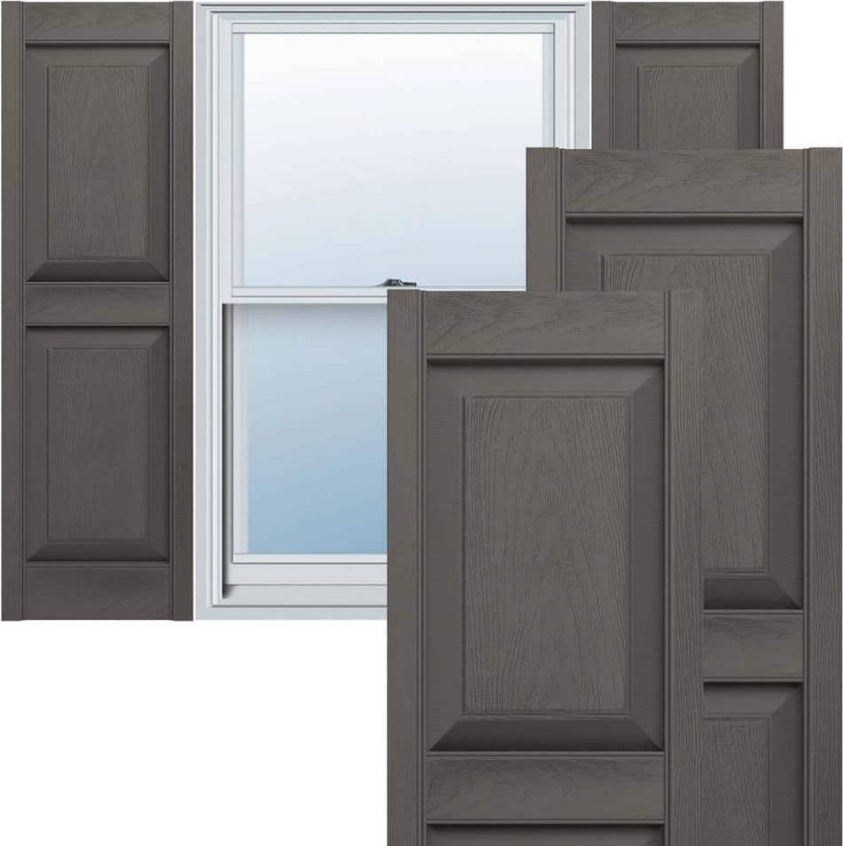 Vinyl window Ekena Millwork Vinyl, Std. 2 Raised Panel Window Shutter