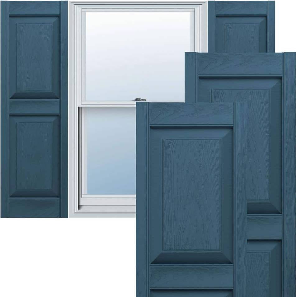 Vinyl window Ekena Millwork Vinyl, Std. 2 Raised Panel Window Shutter