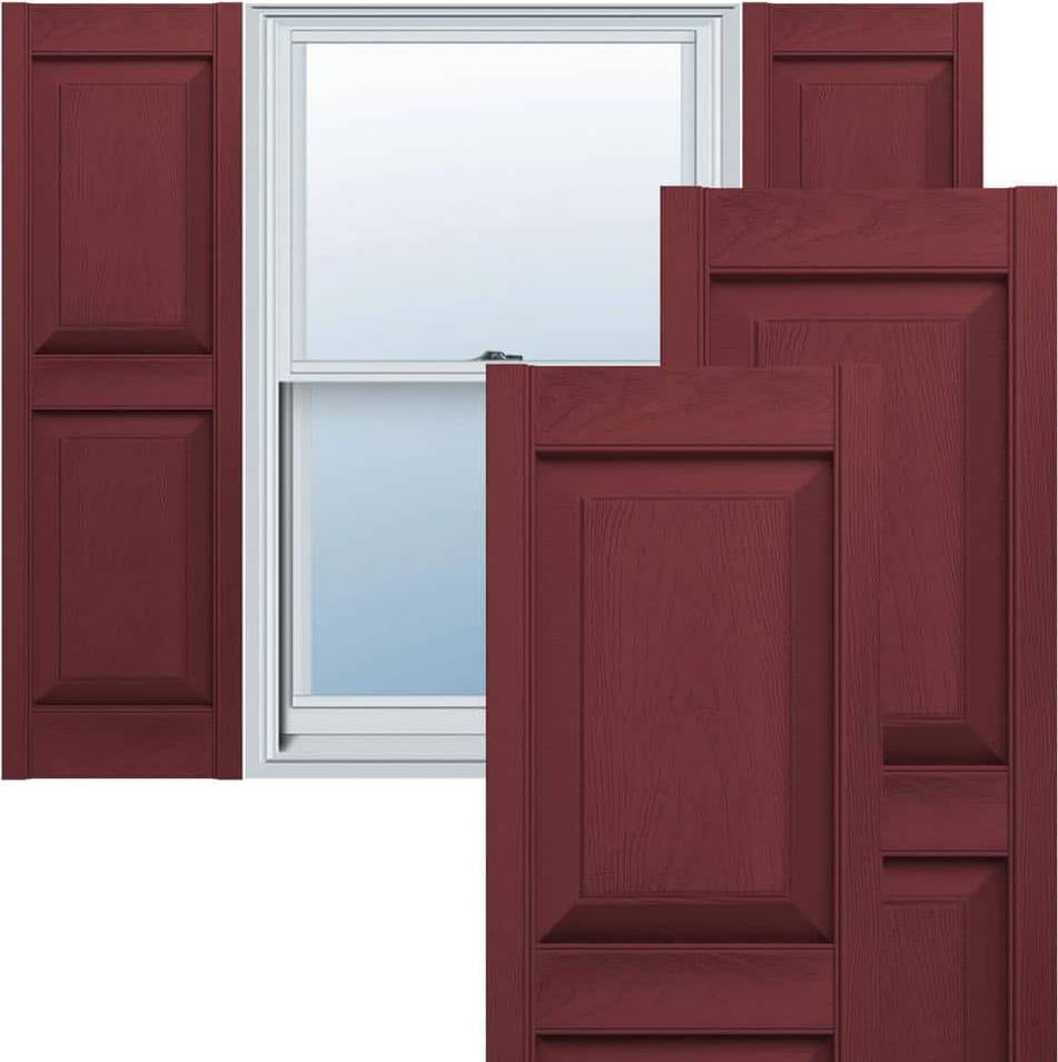 Vinyl window Ekena Millwork Vinyl, Std. 2 Raised Panel Window Shutter