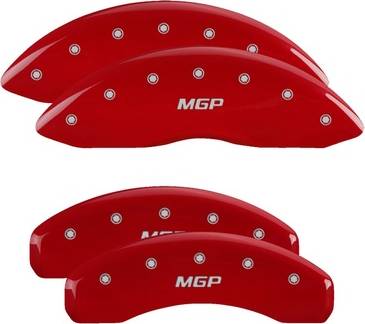 Front and Rear Brake Caliper Covers Red finish, MGP