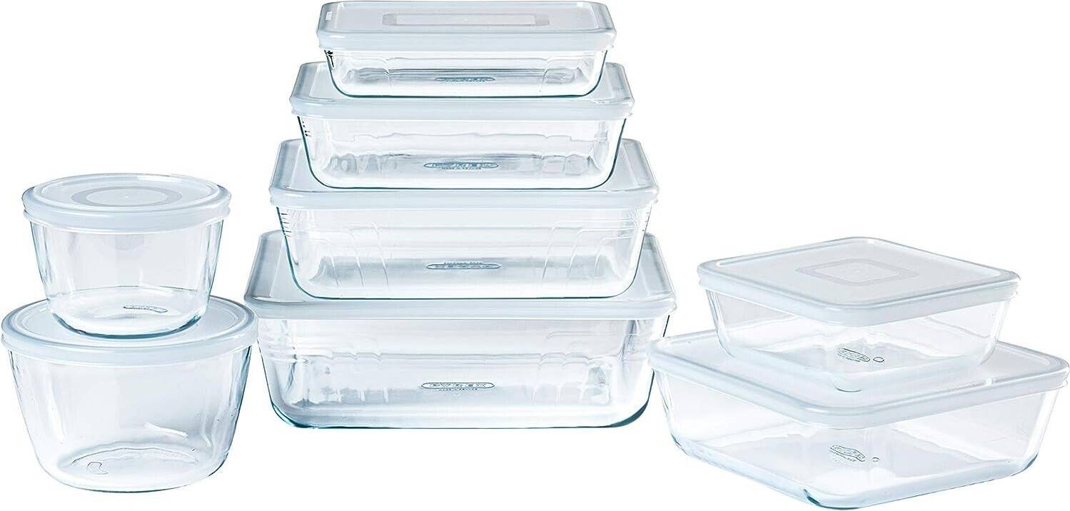 Pyrex Cook Freeze Set 8 Glass Strap Set Matlåda 8st