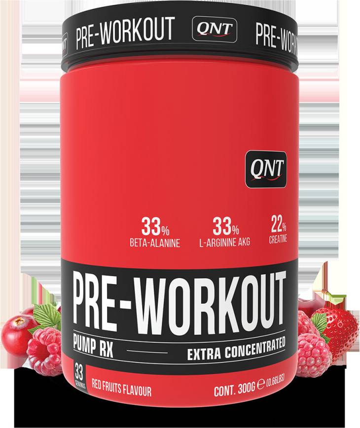 QNT Pre-Workout Powder RX Extra Concentrated 300g Fruits