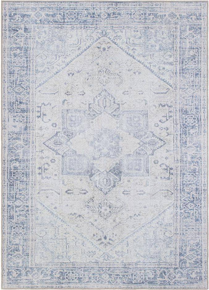 World Rug Gallery 3 Medallion Blue