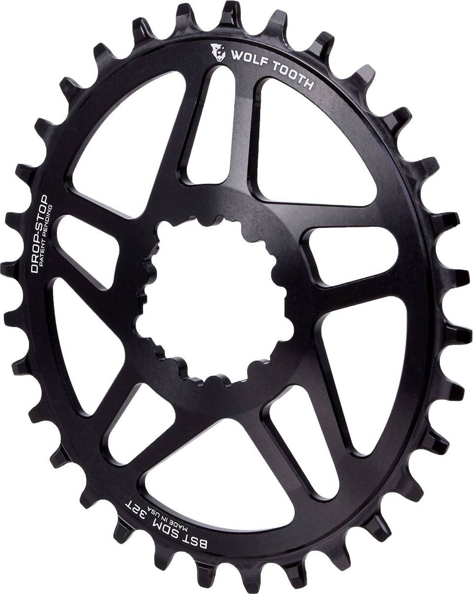 Elliptical bike Wolf Tooth Drop Stop PowerTrac SRAM Direct Mount Chainring