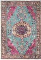 Loomed Distressed Abstract Beige