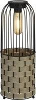 Large Rattan Outdoor Solar Lantern Light