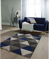 Home Republic Vision Navy Rug Blue