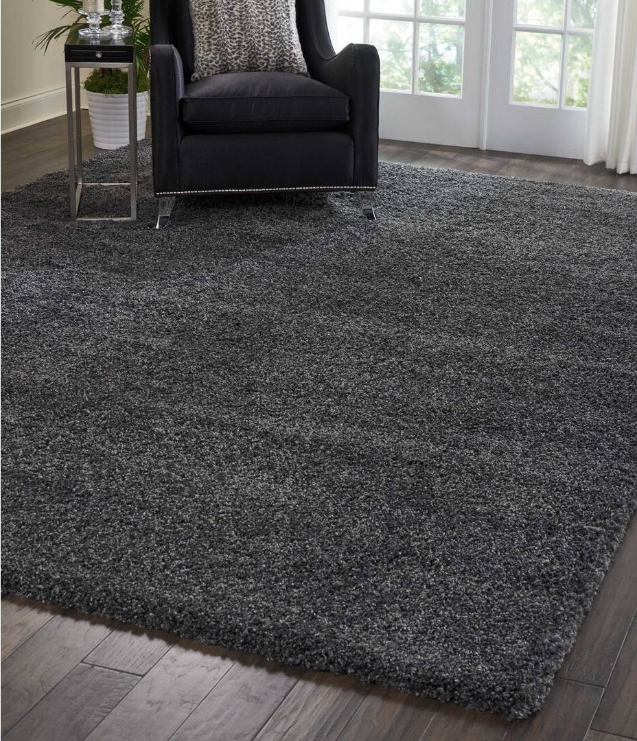 Blue Elephant Dark Rug Grey