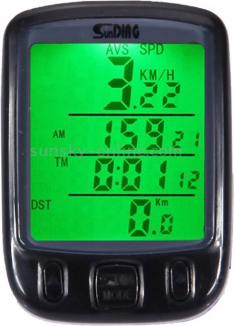 Keshen SD-563B Multifunction Wired LCD Screen Waterproof Bicycle Computer Odometer Speedometer wtih Light Control Backlight Function