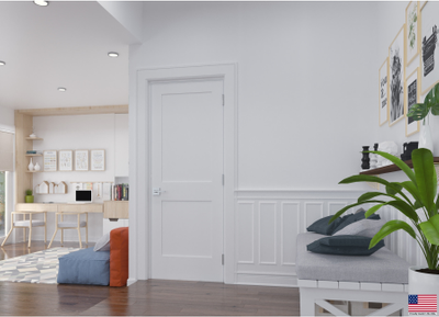 Solid core interior doors Reso Solid Core Double Style