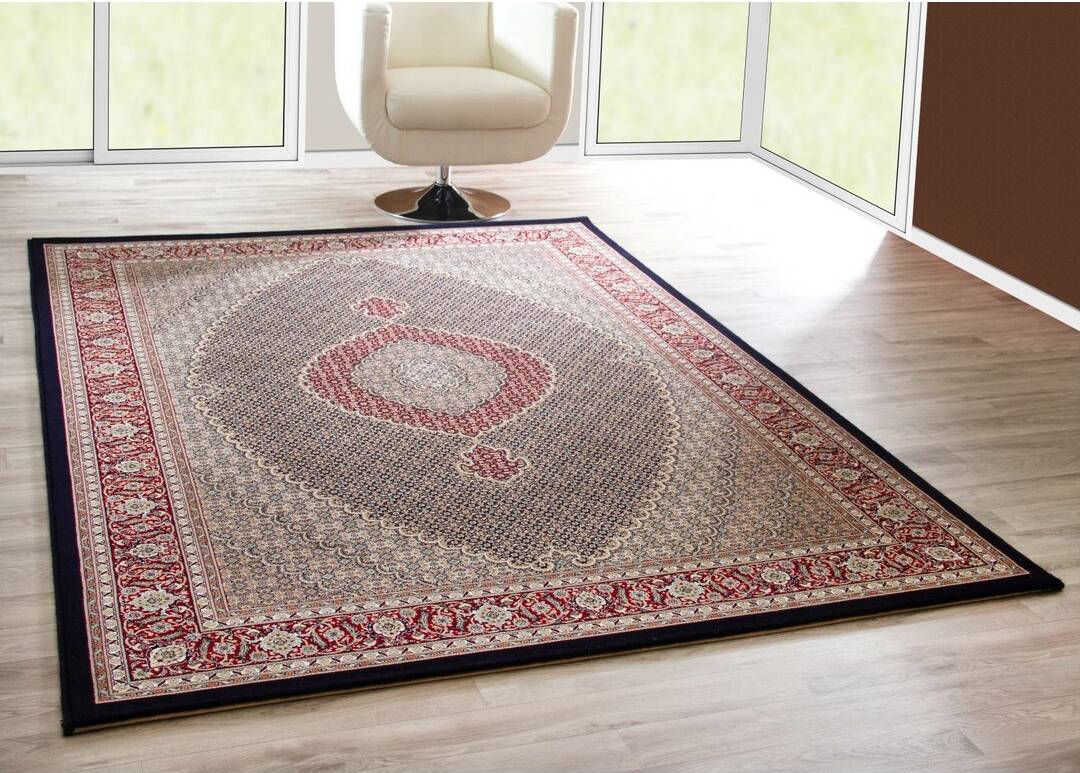 Rosalind Wheeler Highcliffe Rug Blue
