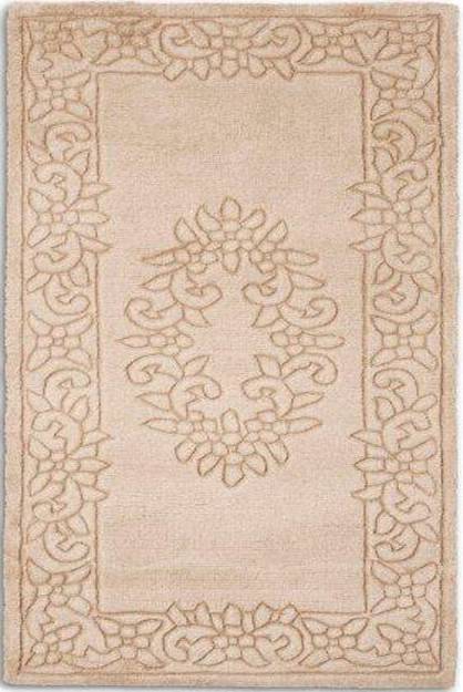 Ebern Designs Royal Wool Camel Rug Blue