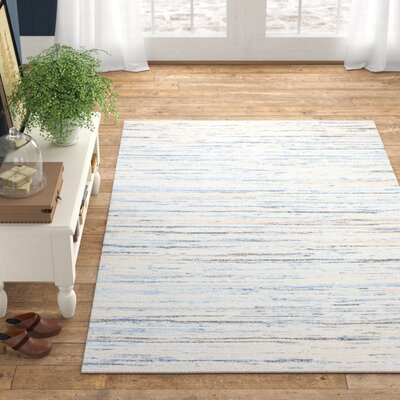 Dash and Albert Rugs Blue/White 108 Rag Blue