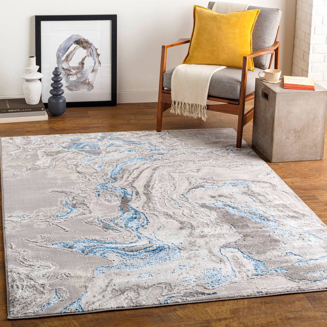 Surya Grey/Light Rug Blue, Beige