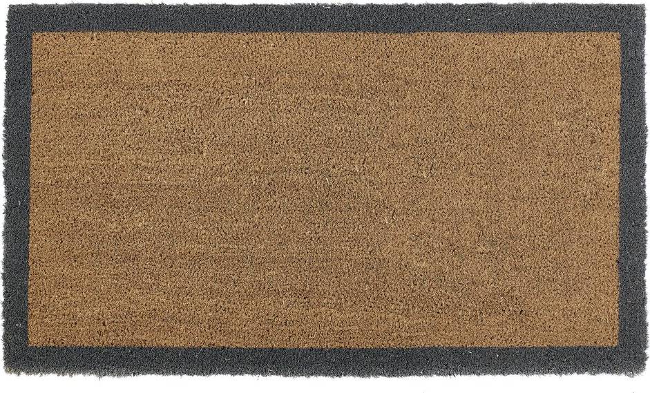 Hug Rug Border Coir Runner Grey, Brown, Blue