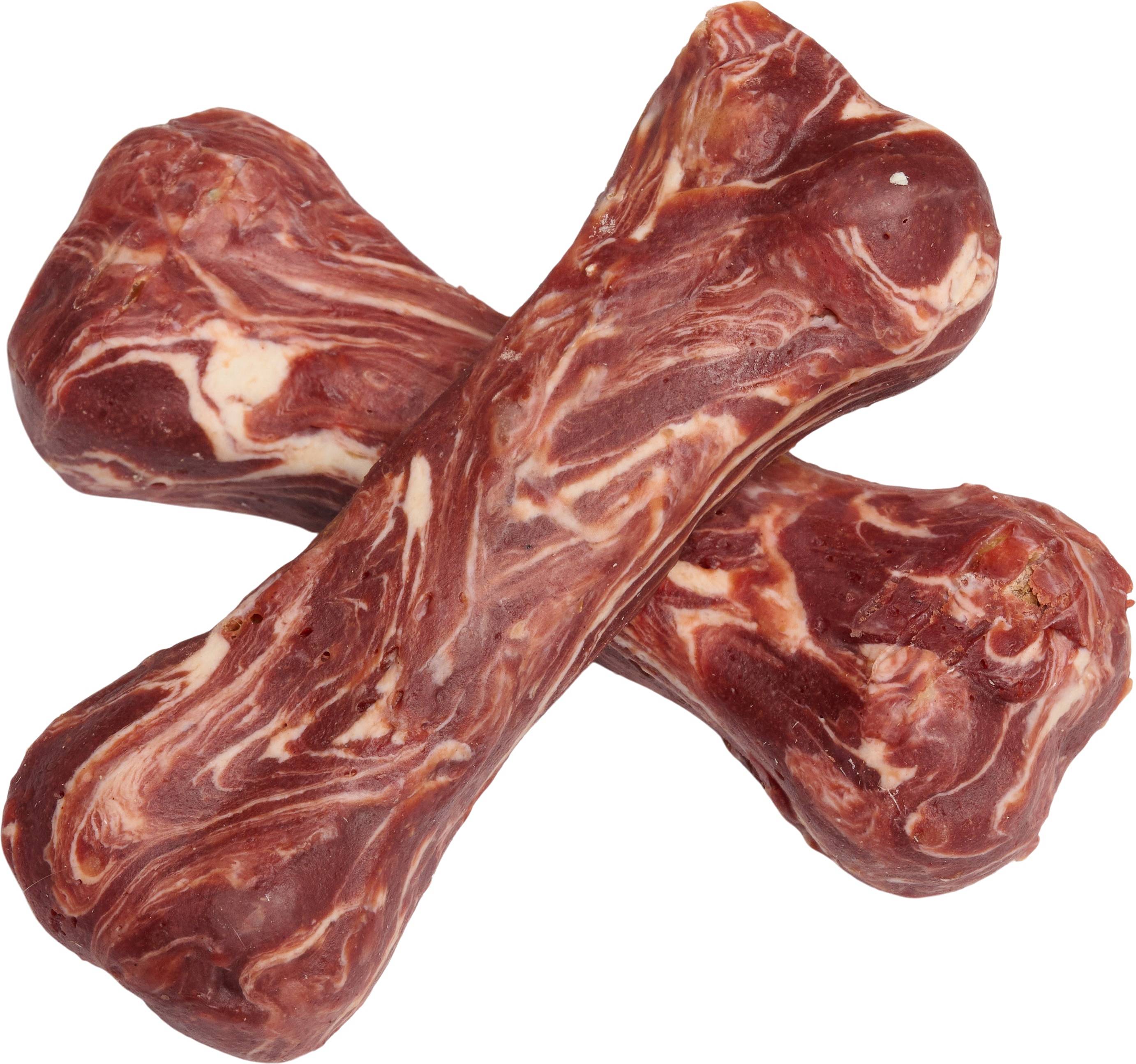 meat wrapped rawhide bone beef