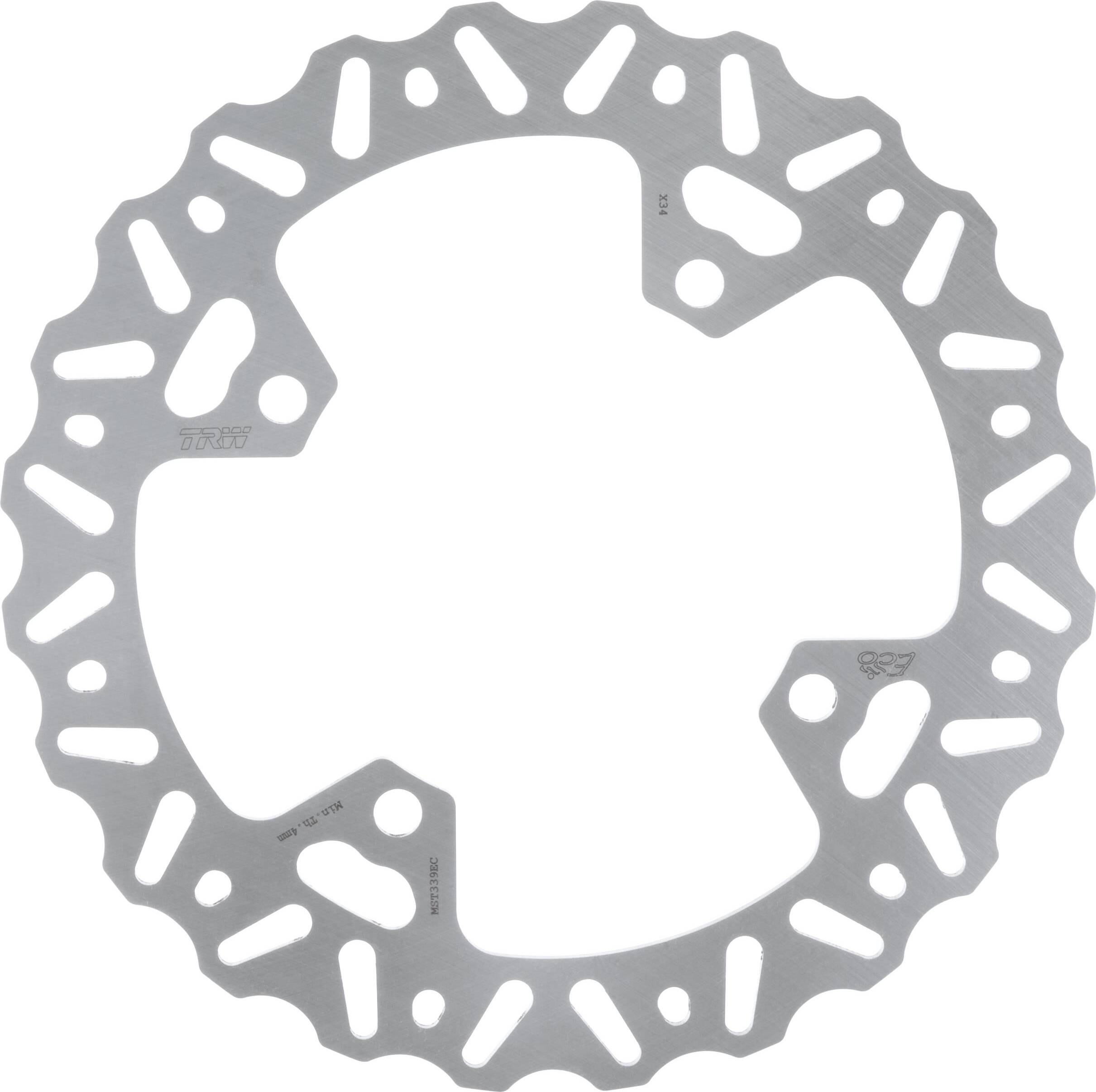 Silver cross wave TRW Lucas Brake Disc Offroad Rigid MST301EC