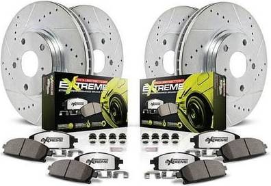 Brake kit Power Stop Front Rear Z26 Street Warrior Brake Rotor Kit