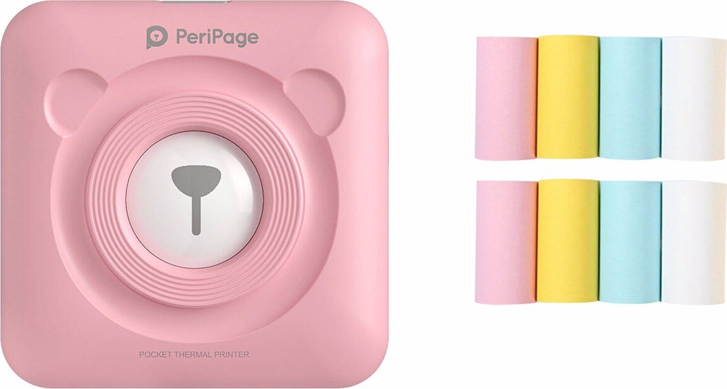 Peripage Mini Termisk Skrivare Bluetooth Rosa