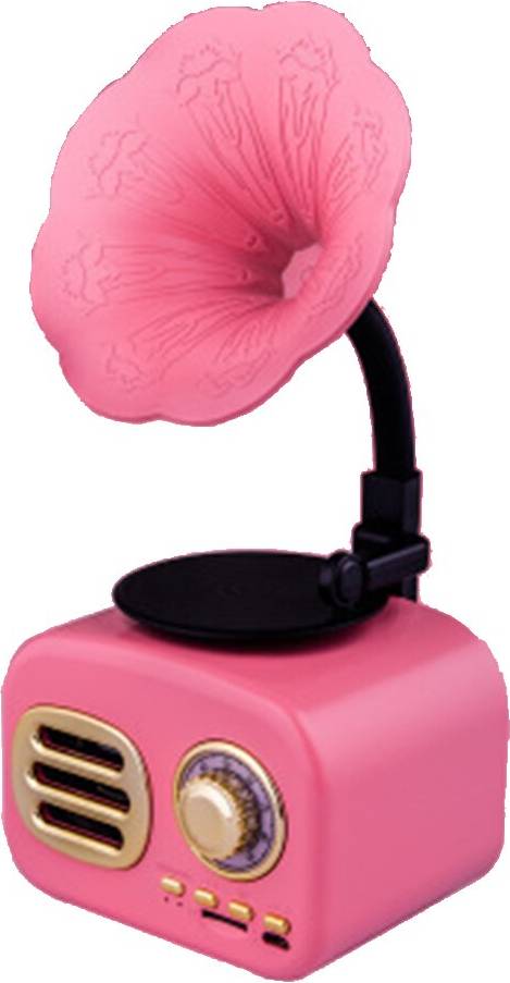 Mini radio Retro Mini Radio Bluetooth Rosa
