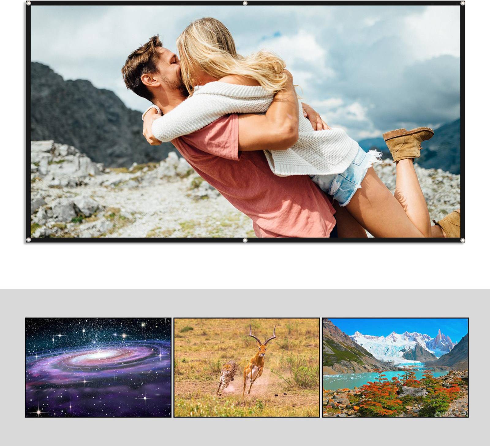 Tomtop Jms 100 Inches Portable Projector Screen 16:9