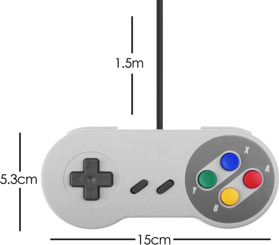 Super nintendo entertainment system Trixes Retro x2 SNES Compatible Replacement Controller Gamepad By