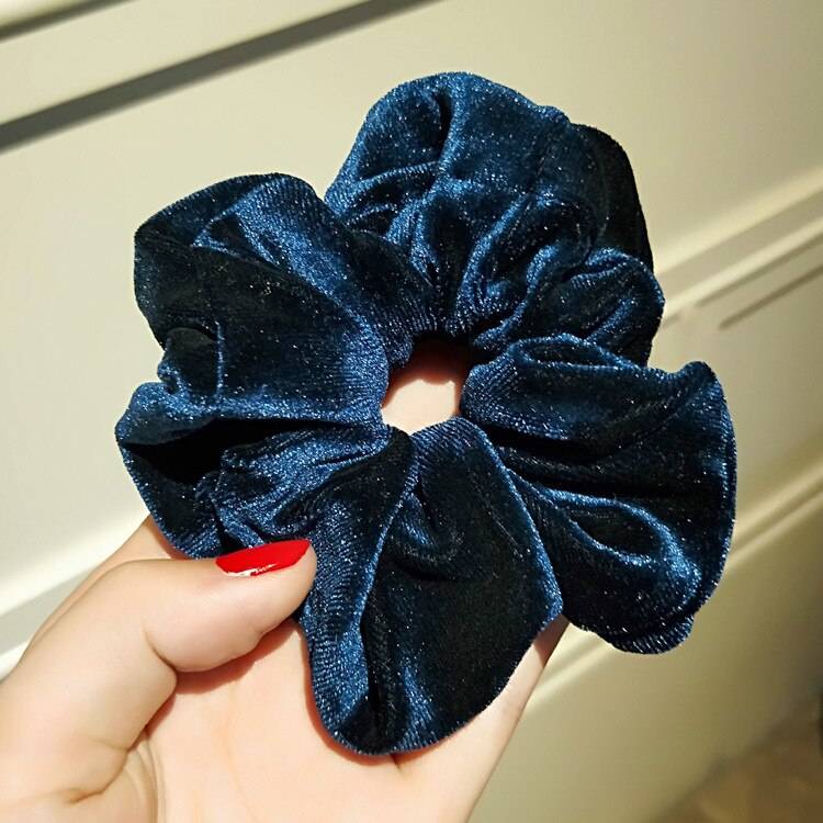 Scrunchie - Mörkblå