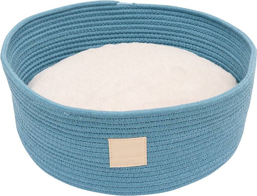 Fuzzyard Life Rope Basket Bed French Blue