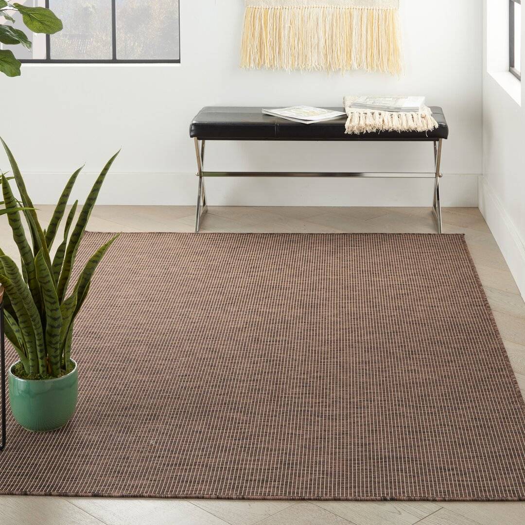 Blue Elephant Area Rug Brown