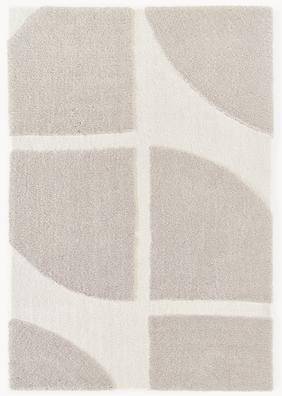 Westwing Collection Fluffy High-Low Rug Jade Beige