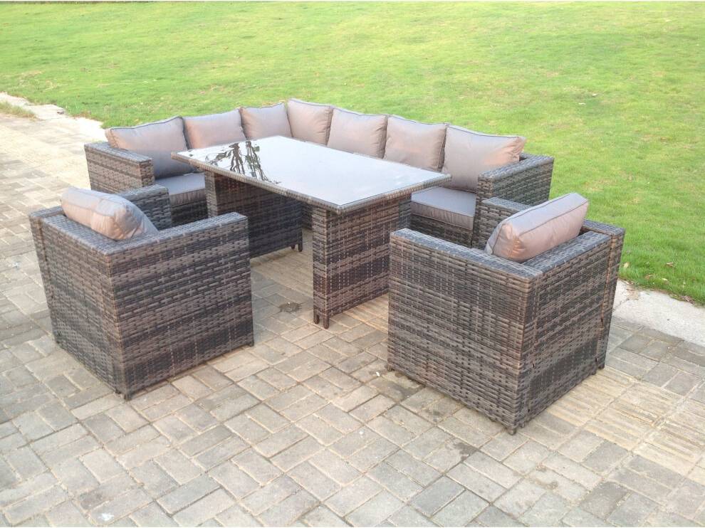Rattan furniture rattan corner set Fimous Wicker Rattan Corner Outdoor Lounge Set
