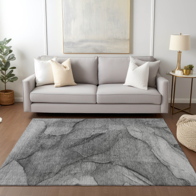 Machine washable rugs Addison Rugs Machine Washable Gray