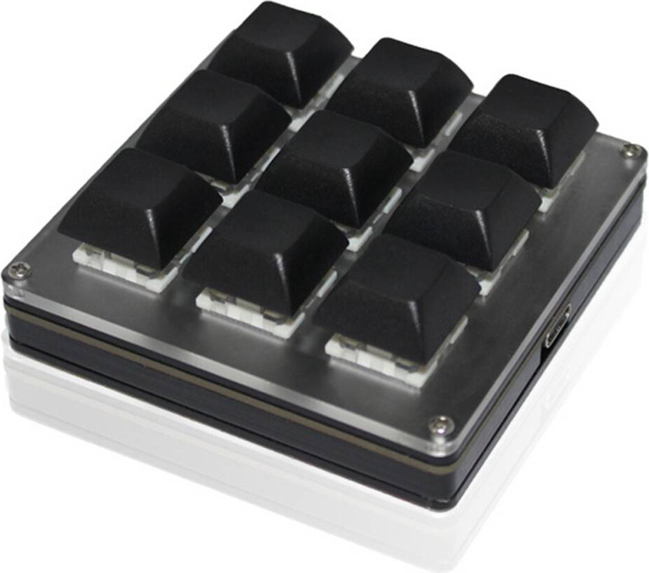 Spactz 9-Key Wireless Customizable Keyboard 2.4G USB Tri-Mode Key Customization