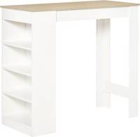 Homcom Breakfast Bar Coffee Kitchen Dining Table